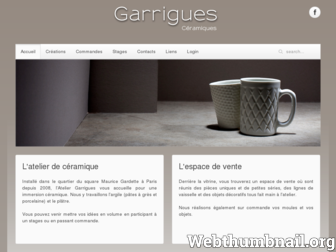 garrigues-ceramiques.com website preview