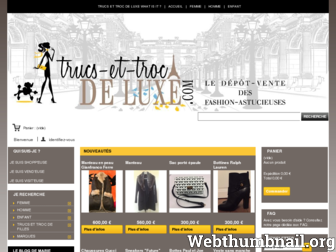 trucs-et-troc-de-luxe.com website preview