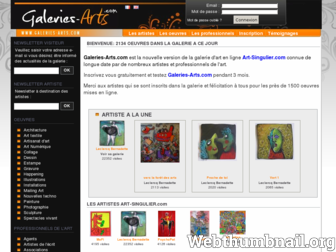 galeries-arts.com website preview