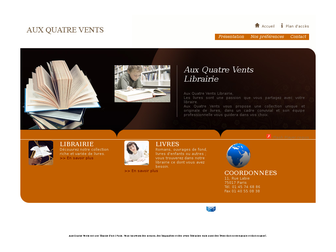 librairie-auxquatrevents.com website preview