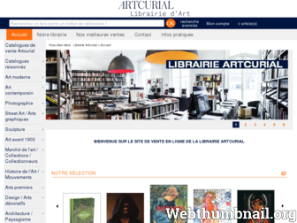 librairie.artcurial.com website preview