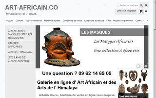 art-africain.co website preview