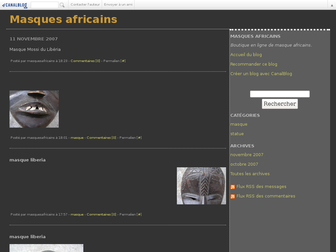 masquesafricains.canalblog.com website preview