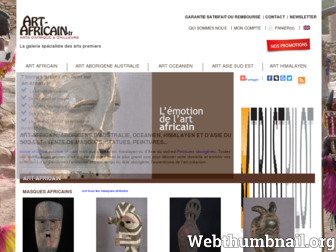 art-africain.fr website preview