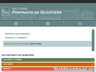 portraitsdequartiers.bayonne.fr website preview