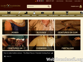 larp-fashion.fr website preview