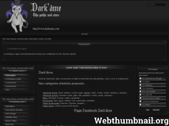 darkame.com website preview