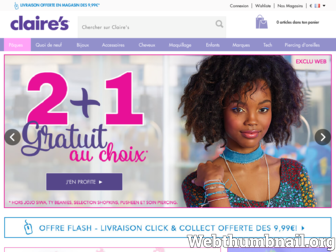 claires.fr website preview