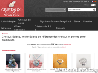 cristaux-suisse.ch website preview