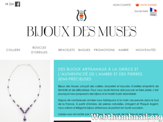 bijoux-des-muses.com website preview