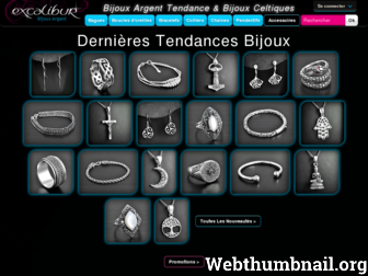 excalibur-bijoux.com website preview
