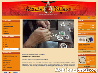 escale-bijoux.com website preview