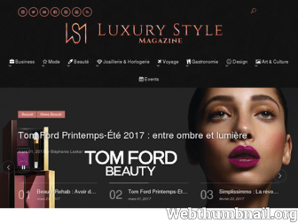 luxurystylemagazine.com website preview