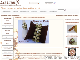 bijoux-et-perles.les-creatifs.com website preview