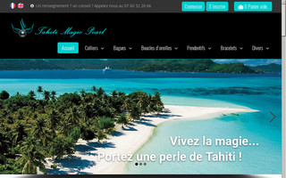 tahitimagicpearl.fr website preview