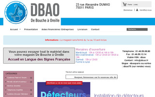 dbao.fr website preview