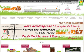 achetezalaferme03.fr website preview