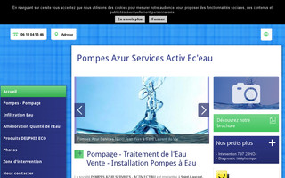 activeceau-pompes.fr website preview