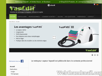 vapodil.com website preview