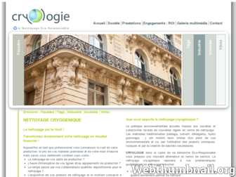 cryologie.fr website preview
