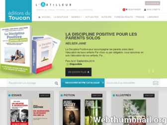 editionsdutoucan.fr website preview