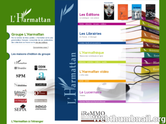 harmattan.fr website preview
