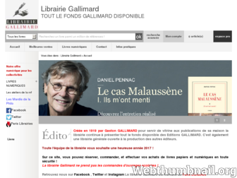 librairie-gallimard.com website preview