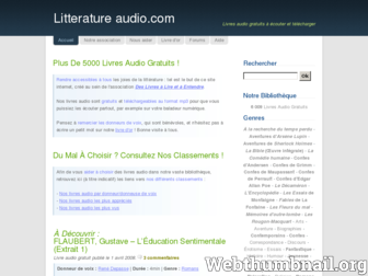 litteratureaudio.com website preview