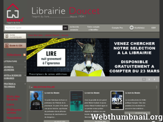 librairiedoucet.fr website preview