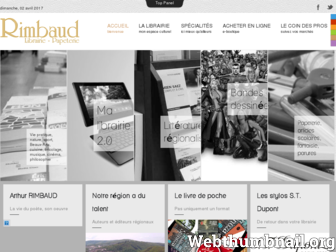 rimbaud-librairie.fr website preview