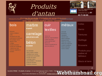 produits-dantan.com website preview