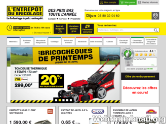 dijon.entrepot-du-bricolage.fr website preview