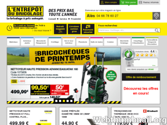 ales.entrepot-du-bricolage.fr website preview