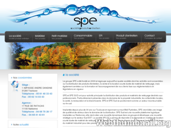 spe-france.fr website preview