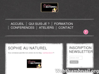 sophie-au-naturel.fr website preview