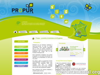 propur-hygiene.fr website preview