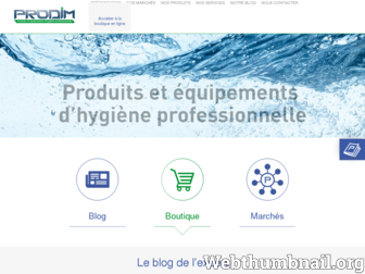 prodim.fr website preview