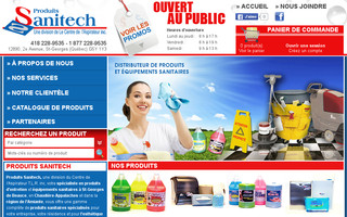 produitssanitech.com website preview