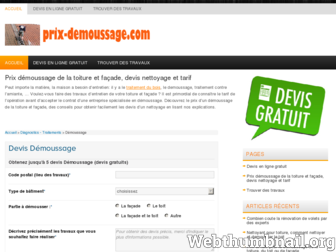 prix-demoussage.com website preview