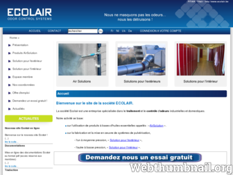 ecolair.be website preview