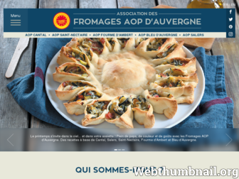 fromages-aop-auvergne.com website preview