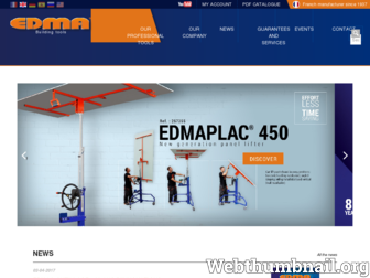edma.fr website preview