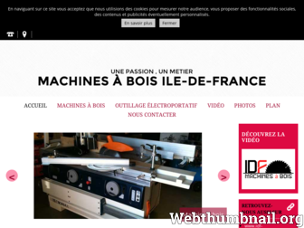 idf-machine-bois.fr website preview
