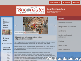 lesbriconautes-ruoms.fr website preview