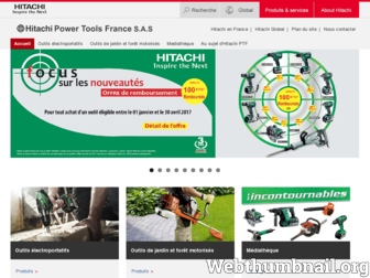hitachi-powertools.fr website preview