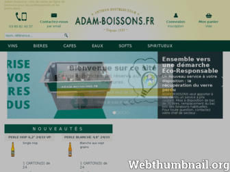 adam-boissons.fr website preview