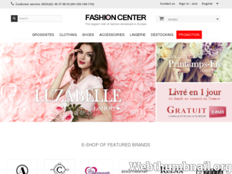 fashioncenterparis.com website preview