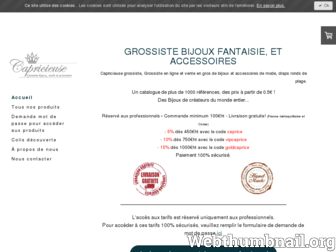 capricieuse-grossiste.fr website preview