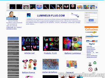 lumineux-fluo.com website preview