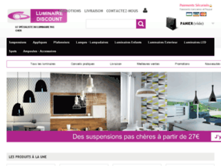 luminaire-discount.fr website preview